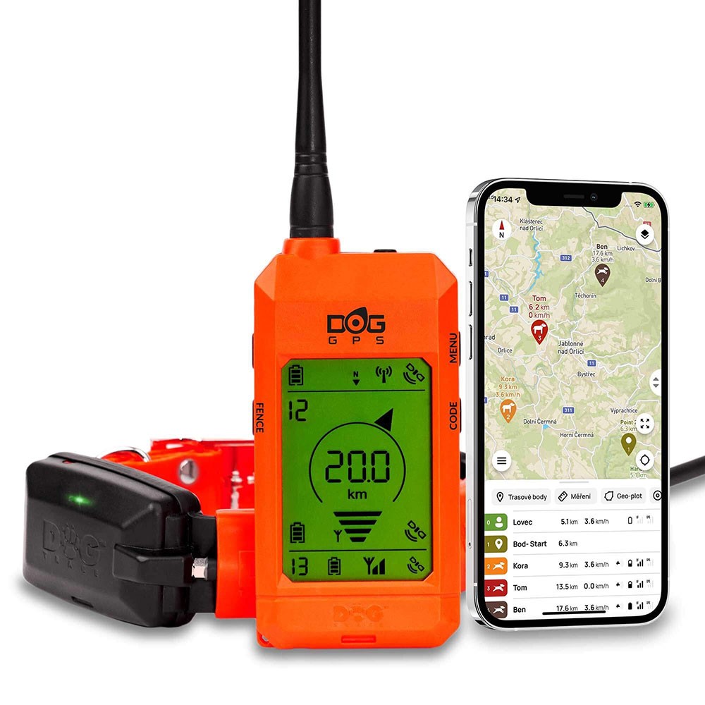 Collar localizador GPS para PERROS de caza Dogtrace X20+