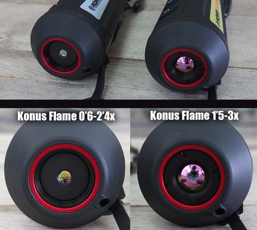 Monocular térmico Konus FLAME con zoom 0,6-2,4X